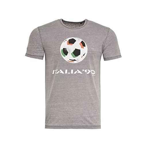 Recovered fifa world cup 1990-m-grigio t-shirt, grigio, m uomo