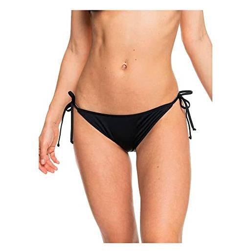 Roxy beach classics-tie side bikini bottoms for young women mutande, antracite, s donna