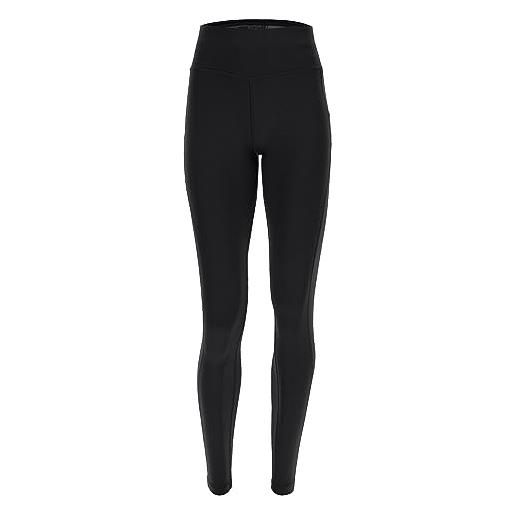 FREDDY - leggings push up wr. Up® sport vita alta e lunghezza regular, donna, nero, medium