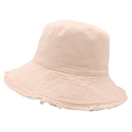 CHRYP berretto da pescatore con frange in cotone morbido filo di alluminio a forma di berretto da pescatore con lavaggio ad acqua cappello da donna for quattro stagioni (color: style6, size: one size)