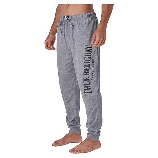 True Religion joggers pants for men, cotton mens sleep pants, casual lounge pants