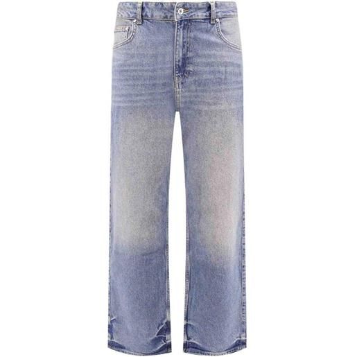 Represent jeans in cotone con effetto slavato