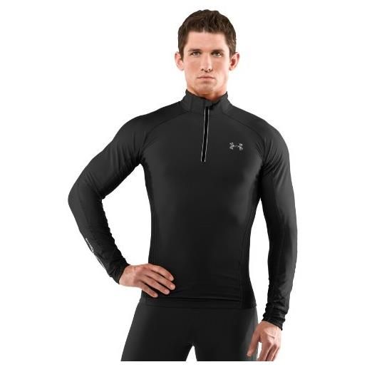 Under Armour escape-cg compressione, a 1/4 di zip-maglia a maniche lunghe, da running da uomo