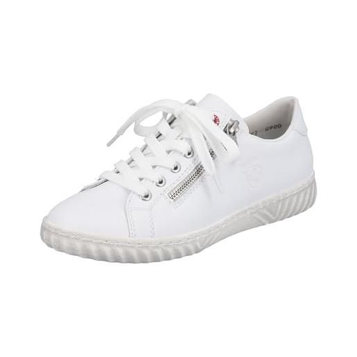 Rieker n0900, scarpe da ginnastica donna, bianco, 40 eu