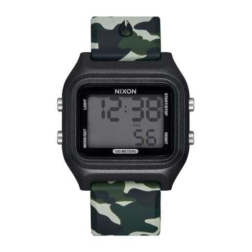Nixon orologio digitale al quarzo unisex-adulto con cinturino in silicone a1399-047-00