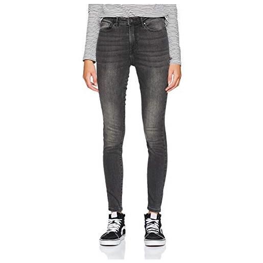 Vero Moda vmsophia hr skinny jeans am203 noos, grigio (dark grey denim dark grey denim), 34w / 30l donna