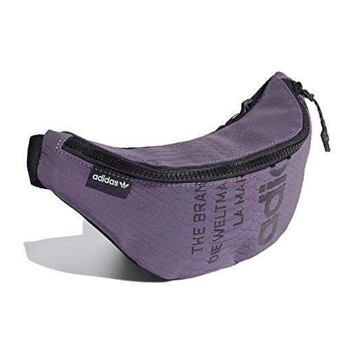 Adidas originals sport waist bag, snakeskin print/purple