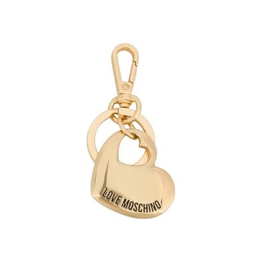 Love Moschino portachiavi da donna marchio, modello jc5450pp4ik2, realizzato in pelle sintetica. Oro