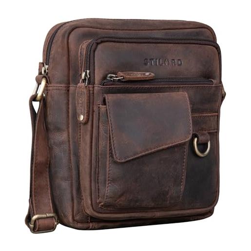 STILORD 'ryan' messenger bag uomo pelle borsa a tracolla vintage leather borsetta piccola elegante borsello vintage per i. Pad da 9.7 pollici cuoio, colore: zamora - marrone