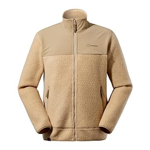 Berghaus syker - giacca in pile da uomo, uomo, giacca di pile, 4a000784, dalia rossa/crepuscola. , xl