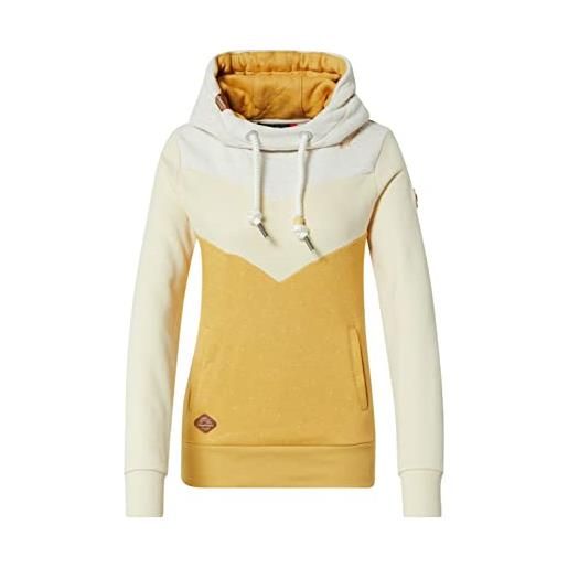 Ragwear trega streetwear - maglione da donna, 100% vegano, giallo. , xs