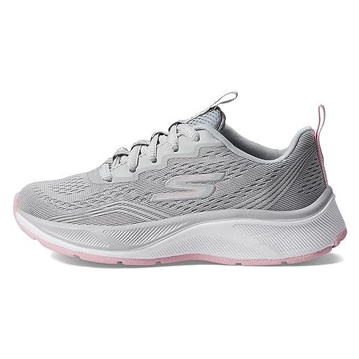Skechers girls, sneaker, grey mesh/pink trim, 43 eu