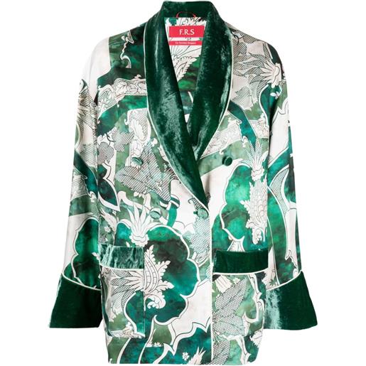 F.R.S For Restless Sleepers blazer con stampa grafica - verde