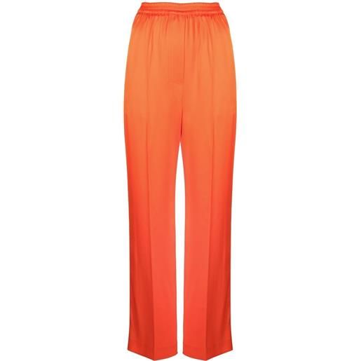 Nanushka pantaloni a gamba ampia - arancione