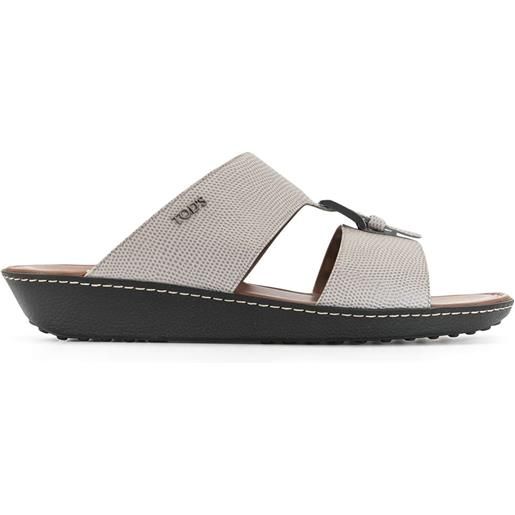 Tod's sandali con fibbia - grigio