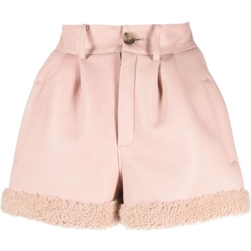 The Mannei shorts sovata a vita alta - rosa