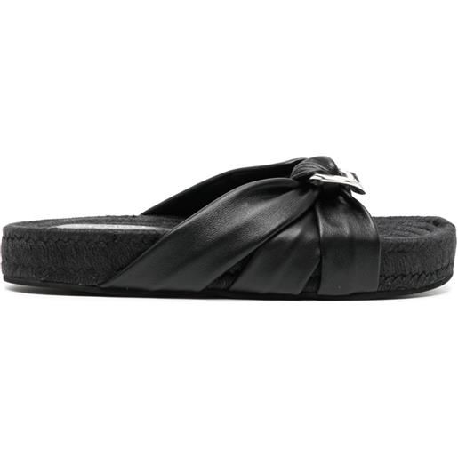 Senso sandali con fibbia irina - nero