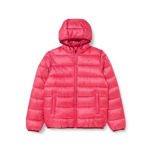 Champion legacy legacy outdoor k - light wr hooded giacca imbotita, rosa fluo, 9-10 anni bambino fw23