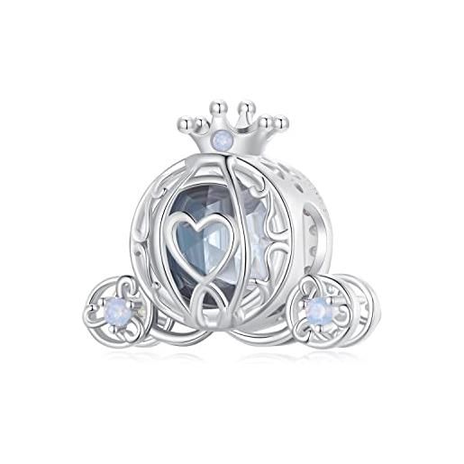 NINGAN 925 argento sterling zucca scintillante perline ciondolo opale adatto per le signore bracciale collana regalo di compleanno