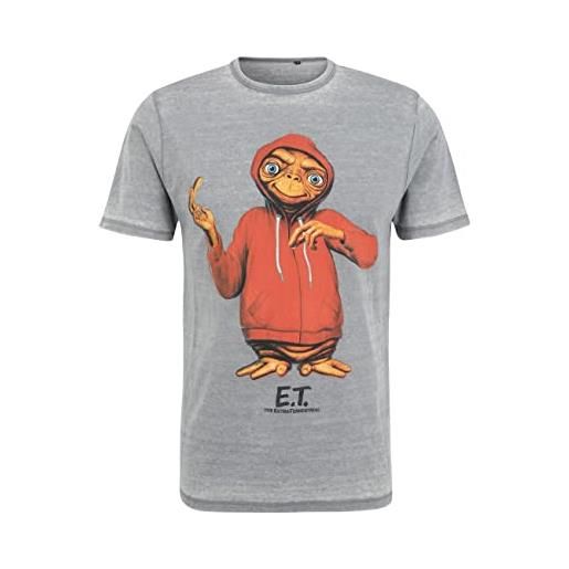Recovered e. T. T-shirt film-et in red hoody-grigio chiaro, multicolore, m uomo