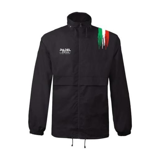 Zena Padel giacca antipioggia | giacca impermeabile nero | rainbow01 ita (m)
