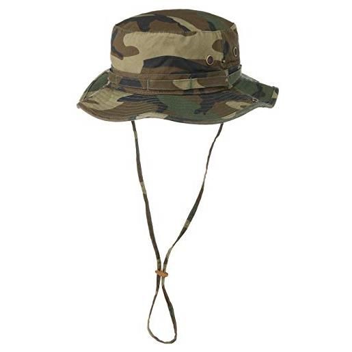 LIPODO cappello di tessuto camouflage donna/uomo - da sole estivo cappelli spiaggia con sottogola primavera/estate - m (56-57 cm) camouflage