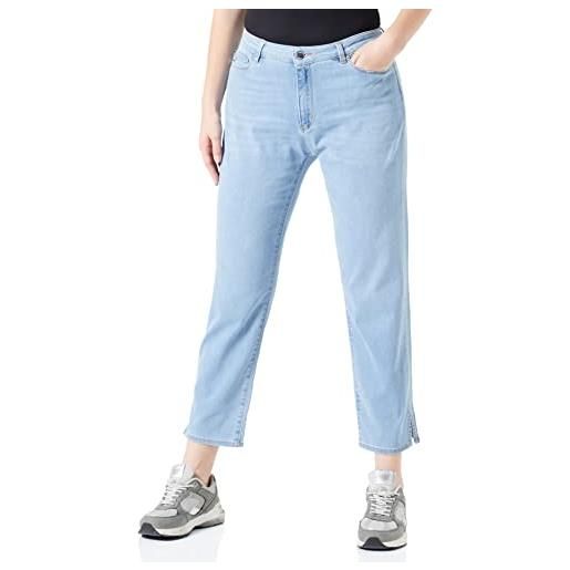 Love Moschino skinny fit cropped 5-pocket trousers pantaloni casual, light blue denim, 29 da donna