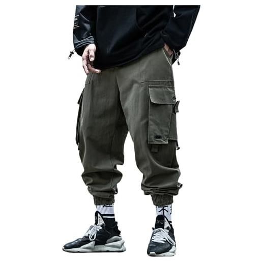 tinetill pantaloni cargo da uomo pantaloni larghi da jogging pantaloni hip hop pantaloni sportivi in ​​cotone cintura in vita pantaloni cargo con tasche pantaloni invernali da esterno