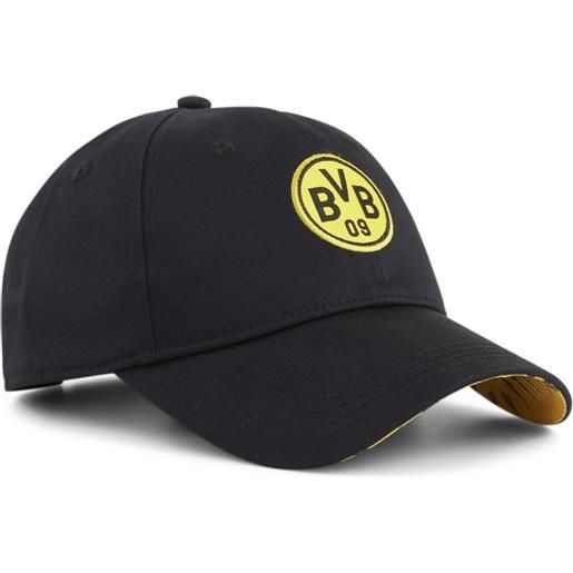 Borussia dortmund 09 puma cappello berretto nero baseball fan cotone 2024 025032-01