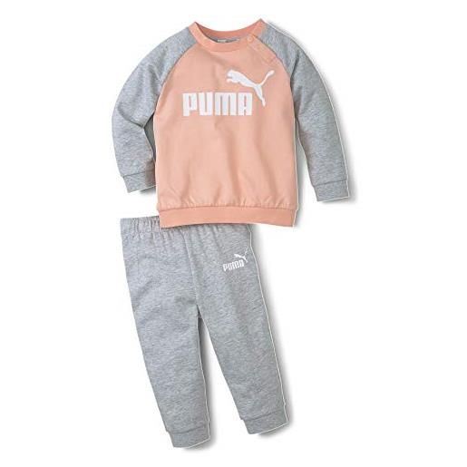 Puma minicats essentials raglan jogger 584861-26, girl tracksuits, orange, 62 eu