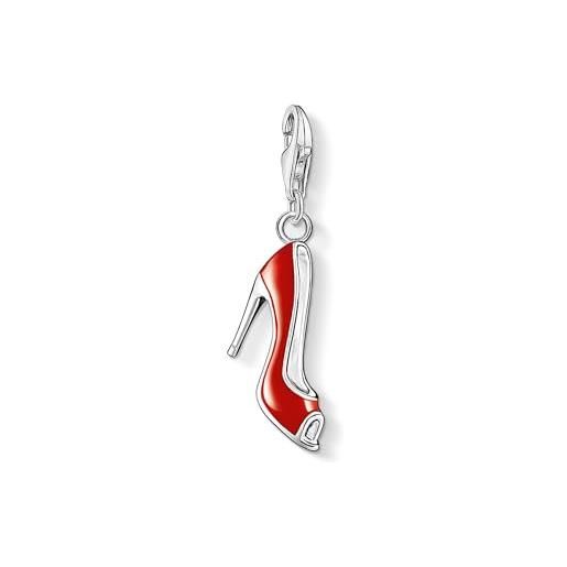 Thomas Sabo charm in argento sterling 925, red shoe pendant