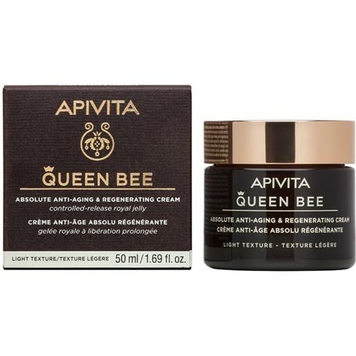 Apivita queen bee crema antiage rigenerante texture leggera 50ml