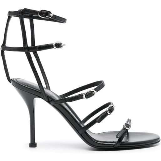Alexander McQueen sandali in pelle - nero
