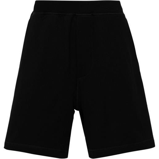Dsquared2 shorts sportivi con stampa - nero