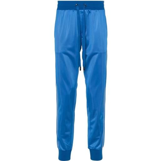 Dolce & Gabbana pantaloni sportivi con banda laterale - blu