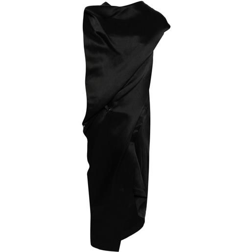 Issey Miyake abito drappeggiato - nero