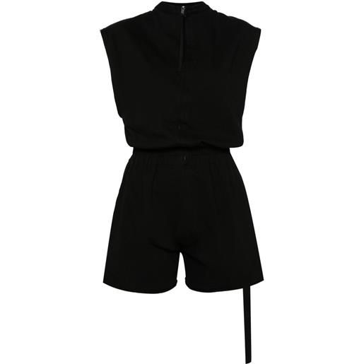 Rick Owens DRKSHDW tuta corta smanicata - nero