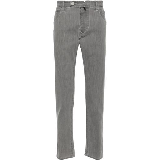 Incotex jeans slim a vita media - grigio