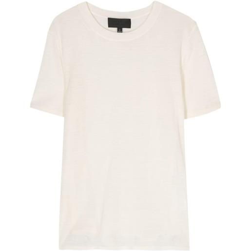 Nili Lotan t-shirt a maglia fine kimena - bianco