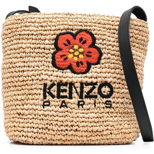 Kenzo borsa con stampa - toni neutri