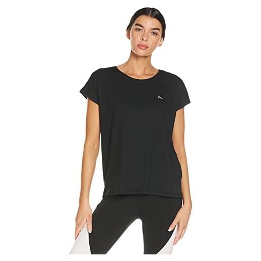 Only onpaubree ss loose training tee-opus camicia sportiva, nero (black black), x-large donna