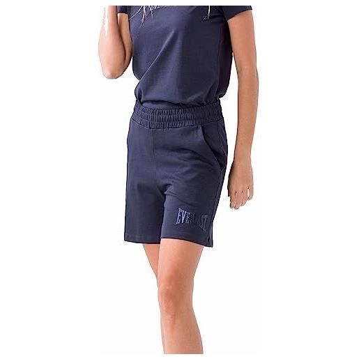 Everlast pantaloncini donna bermuda sport shorts pantaloni corti e sportivi moda (medium, blu navy)