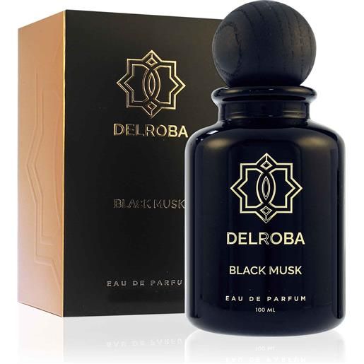 Delroba black musk eau de parfum da uomo 100 ml