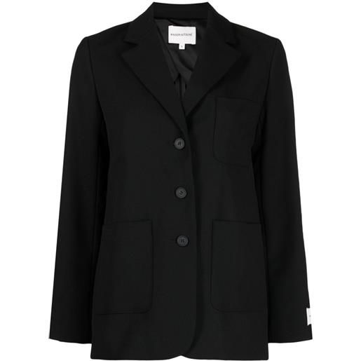 Maison Kitsuné blazer monopetto - nero