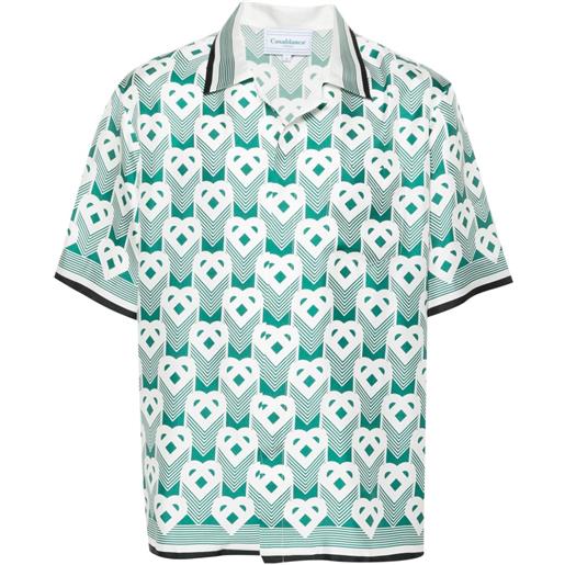 Casablanca camicia con monogramma - bianco