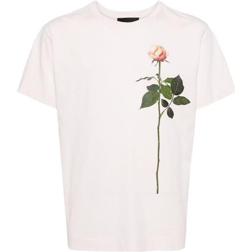 Simone Rocha t-shirt a fiori - rosa