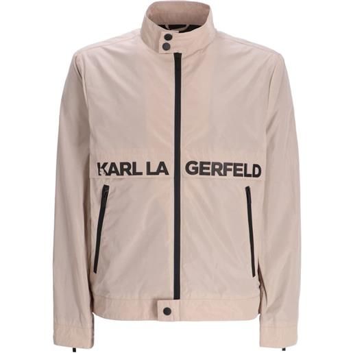Karl Lagerfeld giacca leggera con stampa - toni neutri