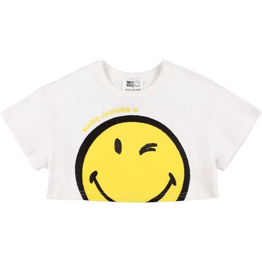 MARC JACOBS t-shirt cropped in jersey di cotone