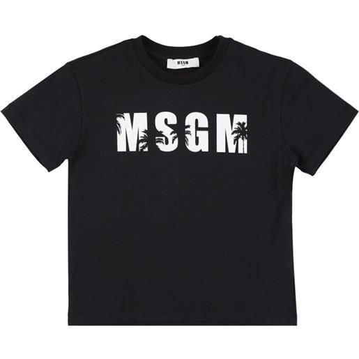 MSGM t-shirt in jersey di cotone con logo