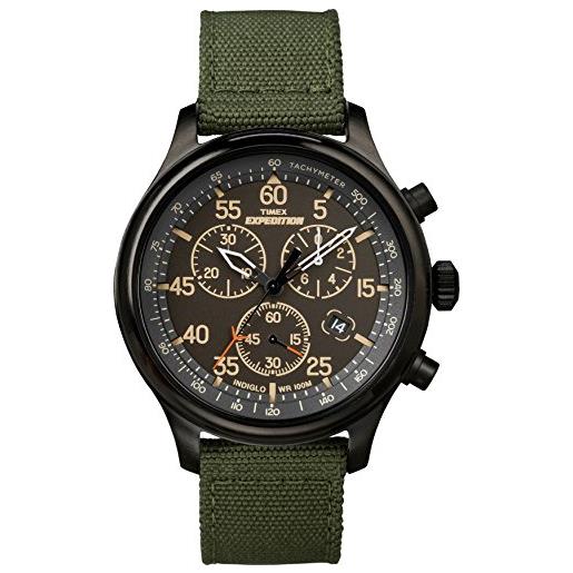 Timex tw4b103009j orologio da polso uomo, verde/nero